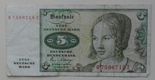 5 DM Schein , Deutsche