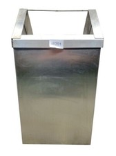 Edelstahl Mülltonne Abfalltonne Müllbehälter Abfallbehälter 46201