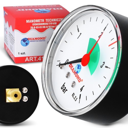Manometer druck bar - druck, 1/4