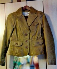  Echtleder Damen Blazer Cognac Gr. 34 NEU