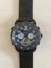 AATOS Armbanduhr Herren schwarz - Modell Tios - Automatikuhr