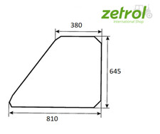 Scheibe Tür Glas Bagger für