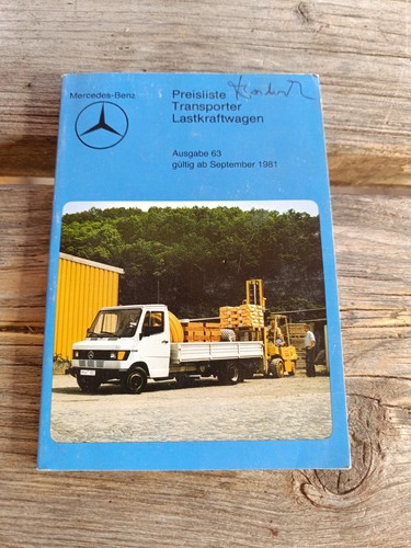 Original preisliste mercedes - preisliste,