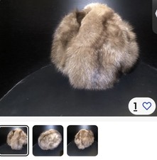 Fuchs Mütze sehr hochwertig  Luxus Wintermütze warm Pelz ca 56 Trapper 