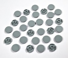 30 x LEGO Fliese rund 2x2 - Hellgrau - 14769 - NEU