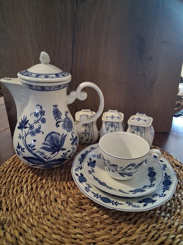 Kaffeegedeck zwiebelmuster - kaffeegedeck,