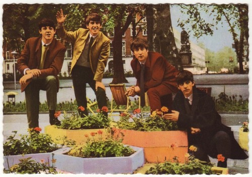 Beatles fotokarte 60er jahre - fotokarte,