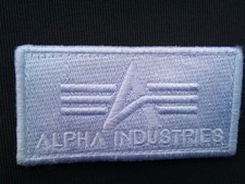 Alpha Industries Inc. Patch Ma , D-tec , Ma SE ,Injektor usw.. all white weiß #