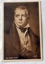 Sir Walter Scott org. Porträtkarte