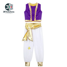 Aladdin Kostüm für Jungen, Arabischer Prinz, Cosplay, Weste, Weste, Hose