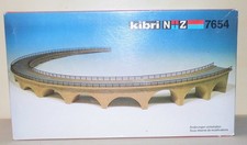 KIBRI, Bausatz Spur N, 7654, Auffahrt gebogen für R2 Bausatz / 02