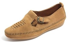 M35 Mokassins Stickerei Indianer Fransen Boho Perlen Ethno Minnetonka Leder 36,5