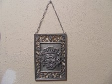 Zinnbild , Wanddeko Wappen, 