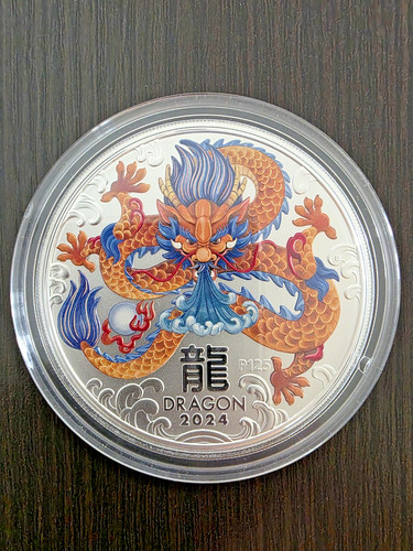 Silbermünze unzen lunar - 5, "