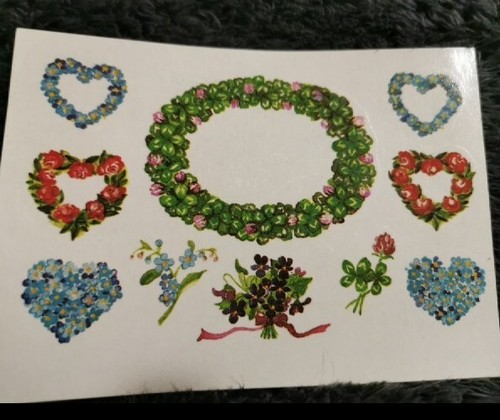 Abziehbilder ddr blumen - abziehbilder,