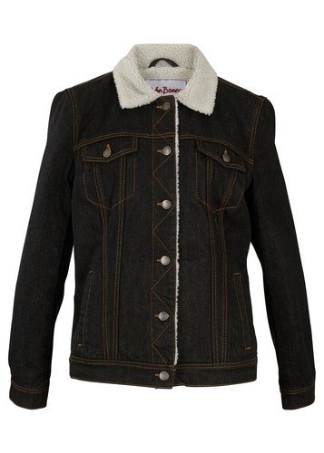 Jeansjacke mit teddyfutter - teddyfutter, gr