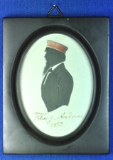 Studentika.  Corps Vandalia Heidelberg. Silhouette. 1850