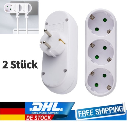 Mehrfachstecker steckdosen - 2x,
