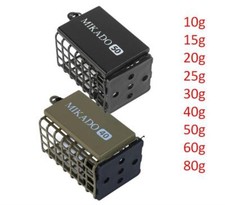 Mikado Feeder Korb Metall Futterkorb bleifreies Gewicht quadratisch m. Boden