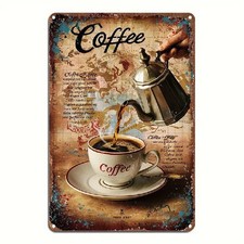 Blechschild Coffee Kaffee