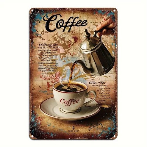Blechschild coffee kaffee - coffee,