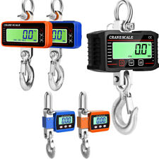 500/1500/2000KG Digital Haken Hängewaage LCD Kranwaage Orange/schwarz Hang Scale