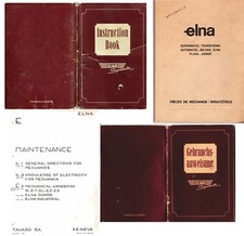 Elna Document Bundle für Supermatic/Plana/Zig Zag/Transforma/...