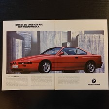 BMW 850 CSi Auto 1992 Vintage Werbung Anzeige Advert Ads Adv Werbeanzeige