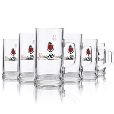 6 x König Pilsener Glas 0,5l Gastro Krug Humpen Seidel Brauerei, rastal, Set 