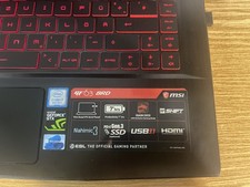 MSI Gaming Notebook  GF63 mit Intel i7, GTX 1050Ti, 16 GB Ram und Win11