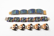 C25Y23- 3x Vintage Email Armband 