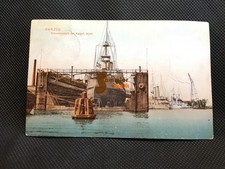 alte AK DANZIG – Schwimmdock der Kaiserlichen Werft – gel. 1910 / Gdansk