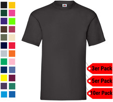 3er, 5er, 10er Pack FRUIT OF THE LOOM Valueweight T Unisex T-Shirt S bis XXL