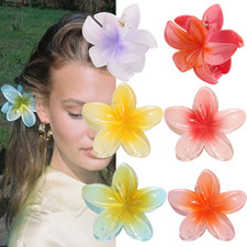 Blumen Haarklammer,9 Farben Haarspange Blume,Große Flower Hair Clip Hawaiianisch
