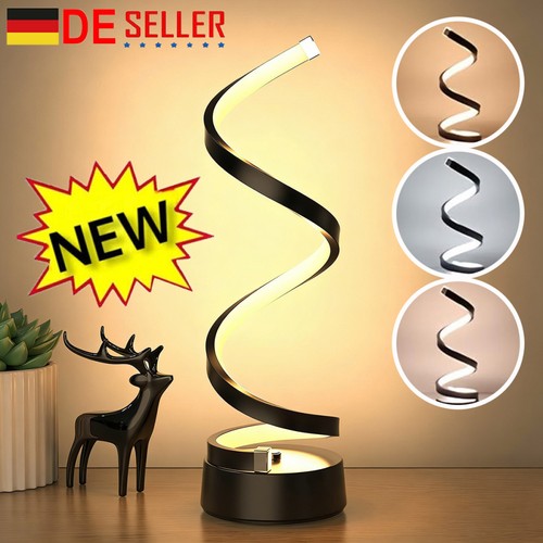 Led moderne tischlampe spirale - led,