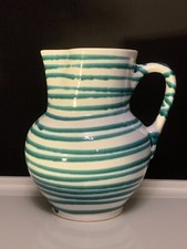 Gmundner Keramik Krug Wiener Form grün geflammt