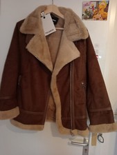 Neue hübsche braune Kunstlederjacke Unisex