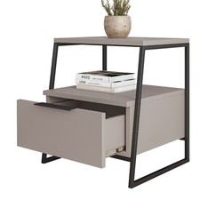 Nachttisch Pal mit Schubladen, Schlafzimmer, Wohnzimmer  45X50X41 cm DECORTIE