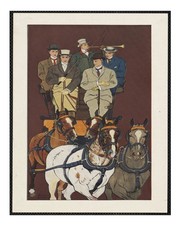 Vintage Pferdekutsche Wandbild