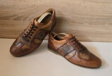 Galizio Torresi Leder Sneaker Schuhe Schnürer Braun Gr. 8 = 42