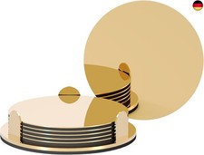 Goldene Edelstahl-Untersetzer