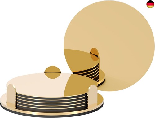 Goldene edelstahl untersetzer - goldene, edelstahl-untersetzer