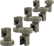 8 Korbrollen Ersatz Räder Rollen für AEG Electrolux Spülmaschine Geschirrspüler