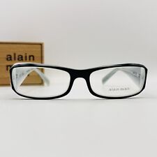 Mikli Brille Damen eckig schwarz weiß flex Bügel MOD. A0511 32 NEU