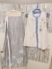 traditionelle chinesische Kleidung Hanfu Hochwertige 34 36 38 blau 2er set