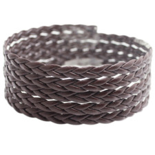 Lederband 5mm schwarz braun