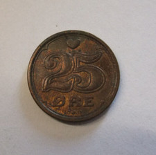 (32) Münze 25 Öre Danmark 1990 Umlaufmünze