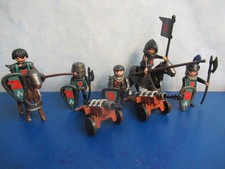 2 Pferde 2 kanon Ritter Raubritter Figuren z 3666 4866 Ritterburg Playmobil 8714