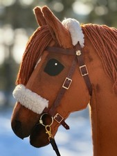 Rotbraunes Zaumzeug aus echtem