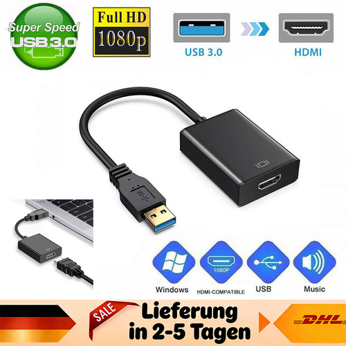 1080p usb to hdmi - hd, 3.0